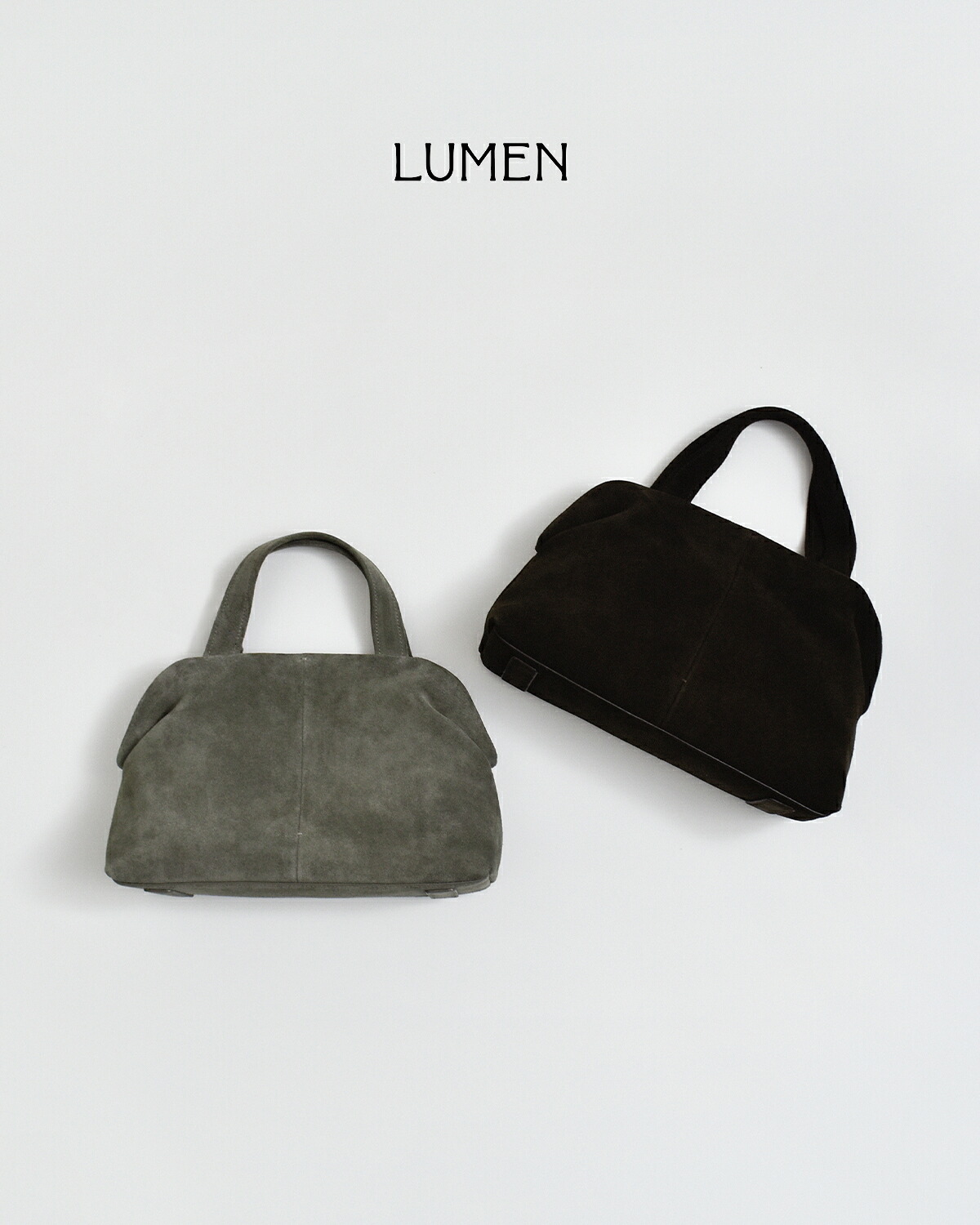 Atelier de LUMEN(アトリエ ド ルメン)カウレザー スエード ハンドバッグ PAVE PETIT BAG lll6f38