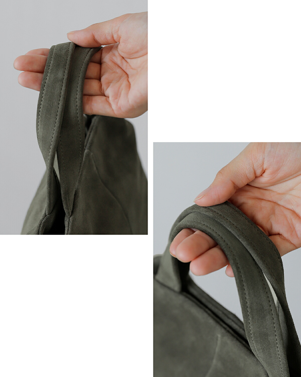 Atelier de LUMEN(アトリエ ド ルメン)カウレザー スエード ハンドバッグ PAVE PETIT BAG lll6f38
