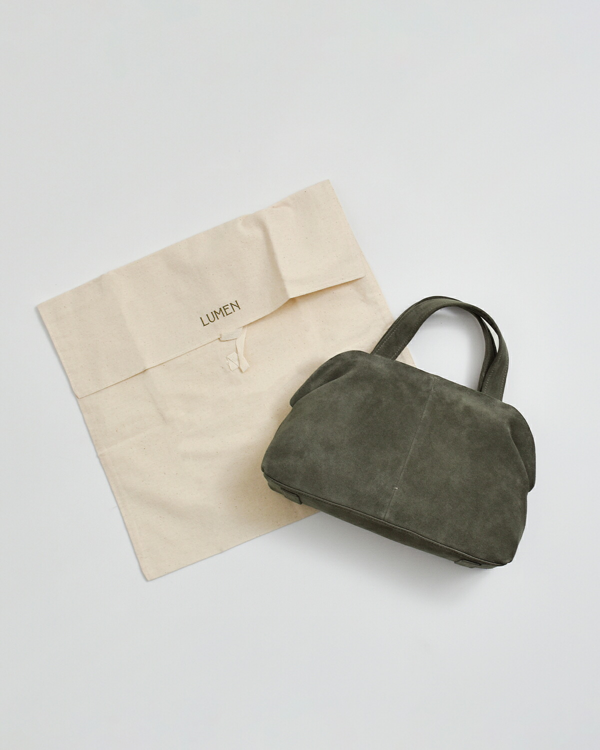 Atelier de LUMEN(アトリエ ド ルメン)カウレザー スエード ハンドバッグ PAVE PETIT BAG lll6f38