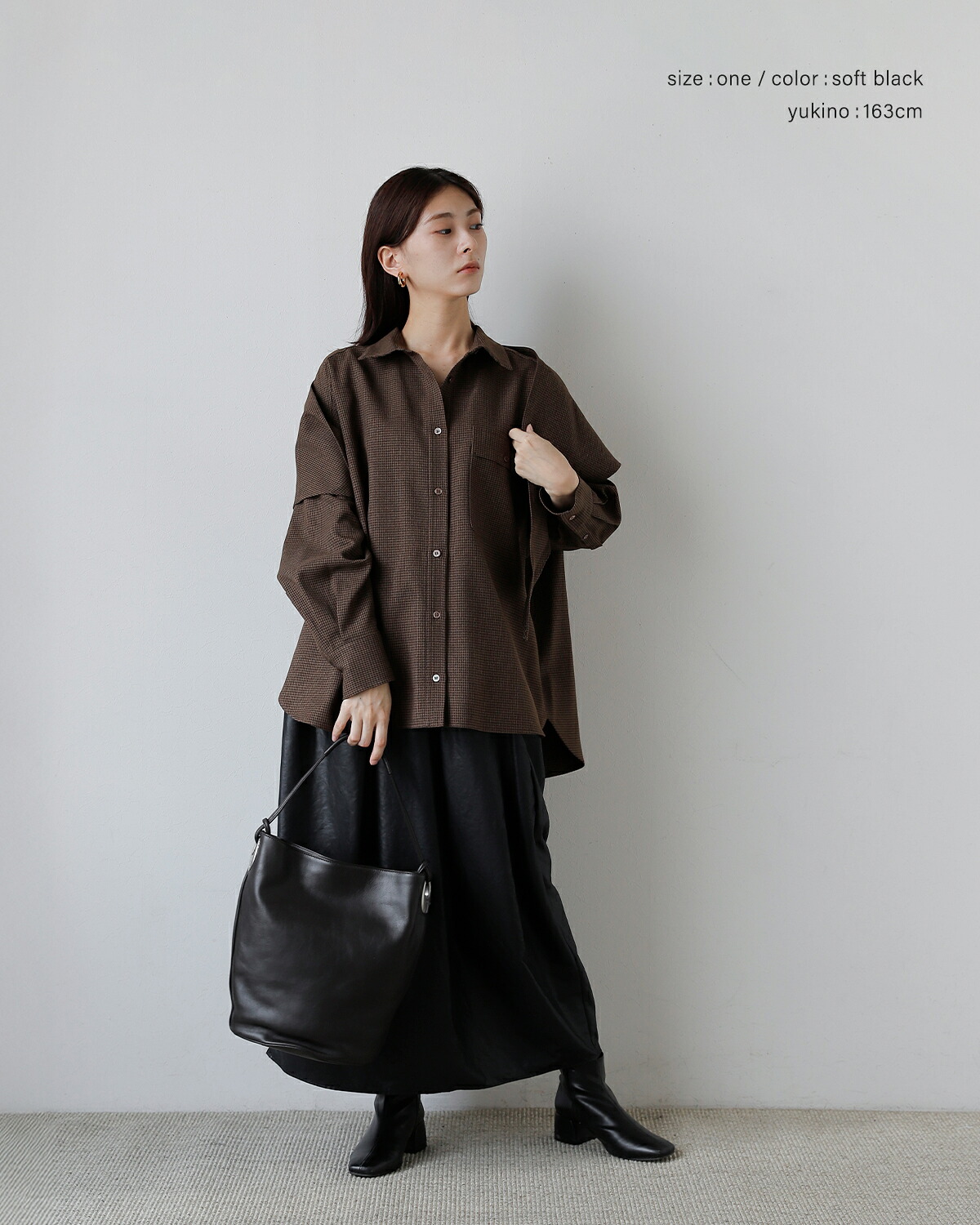 Atelier de LUMEN(アトリエ ド ルメン)カウレザー バケットバッグ COLLEN BUCKET BAG lll6f96
