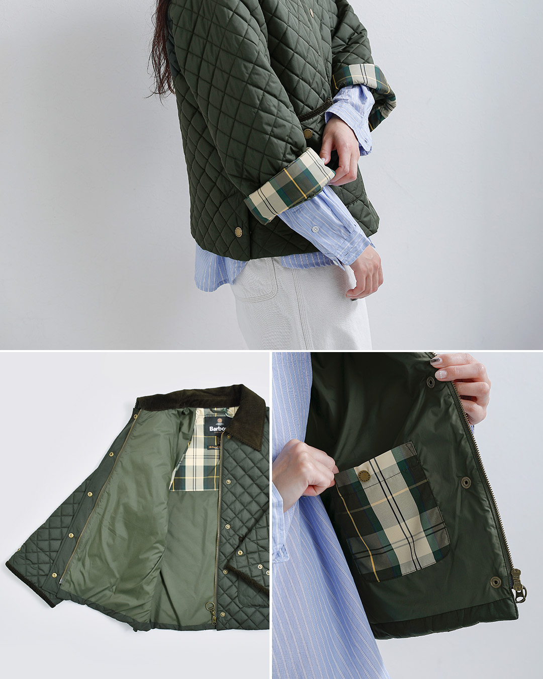 Barbourキルティング ジャケット AVA QUILTED JACKET lqu1920