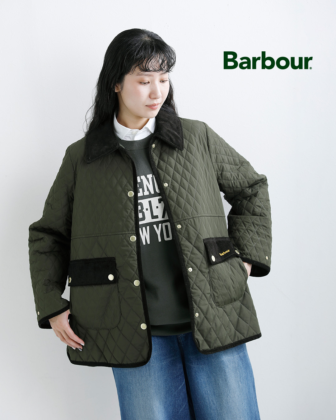 Barbourウィッカム キルティング ジャケット WHICKHAM QUILTED JACKET lqu1925