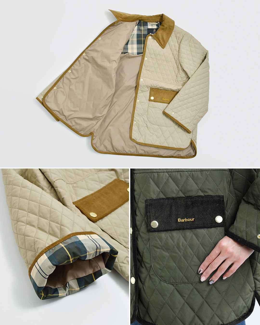 Barbourウィッカム キルティング ジャケット WHICKHAM QUILTED JACKET lqu1925
