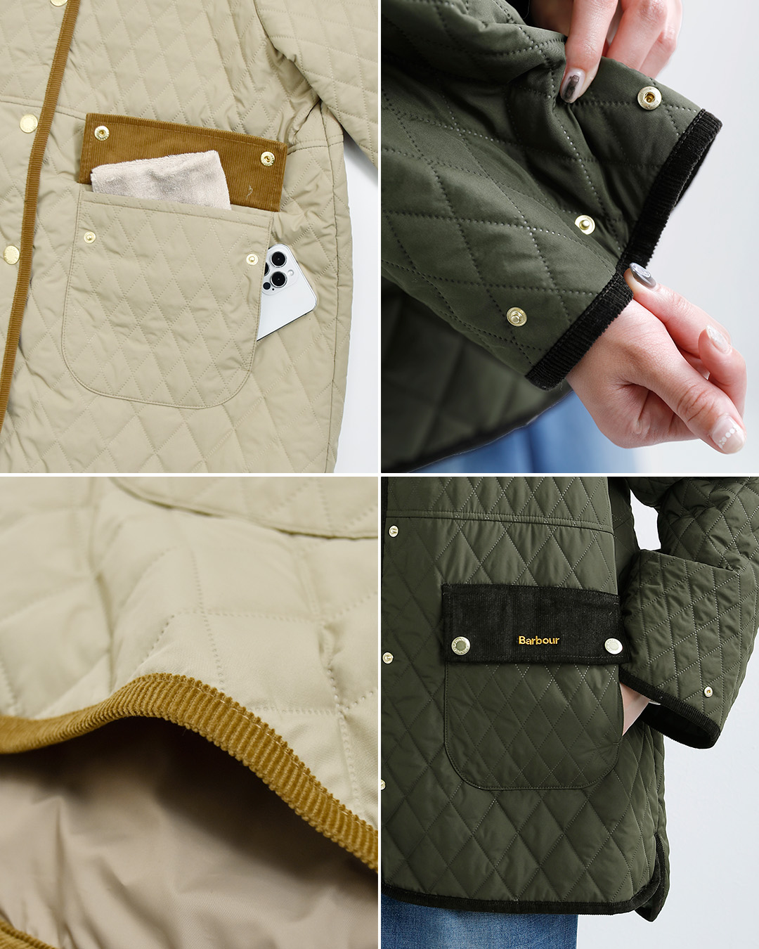 Barbourウィッカム キルティング ジャケット WHICKHAM QUILTED JACKET lqu1925