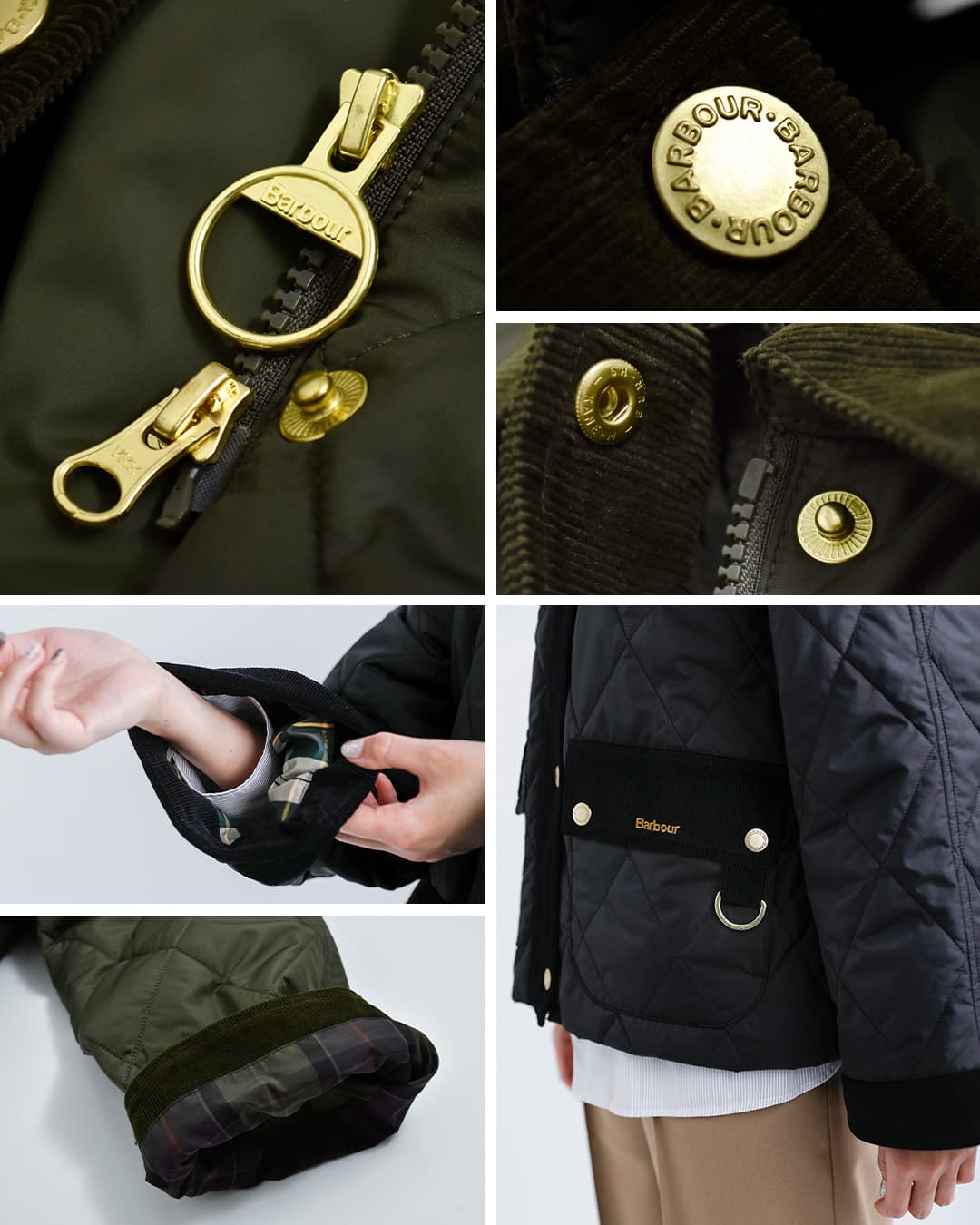 Barbourキルティング ジャケット kilnwick quilted jacket lqu1933