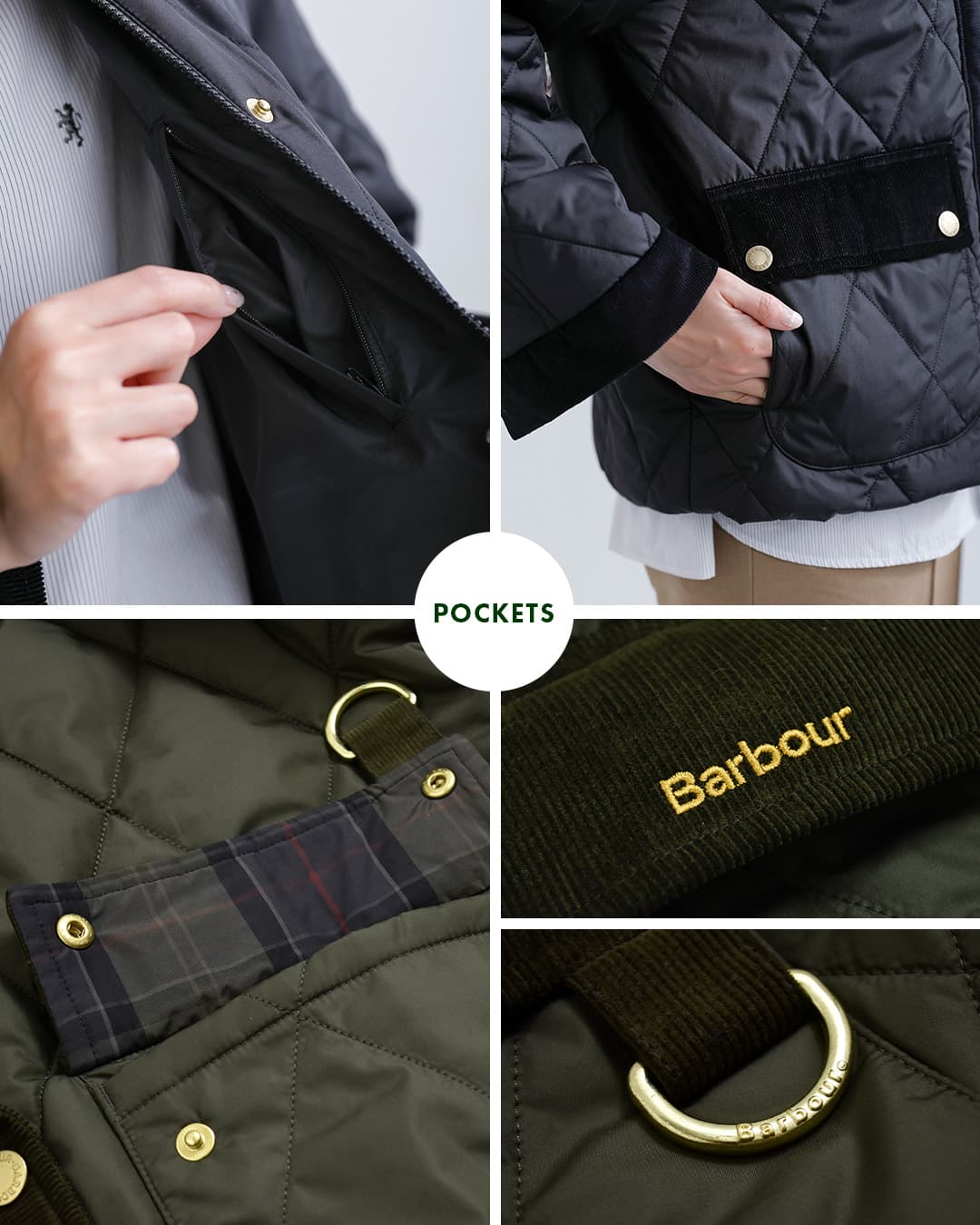 Barbourキルティング ジャケット kilnwick quilted jacket lqu1933