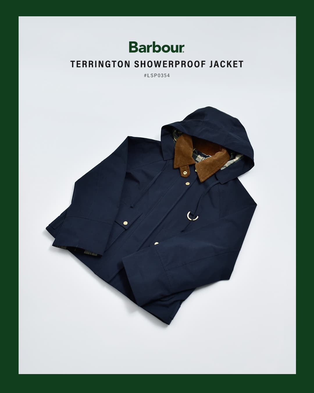 Barbourシャワープルーフ ジャケット TERRINGTON SHOWERPROOF JACKET lsp0354