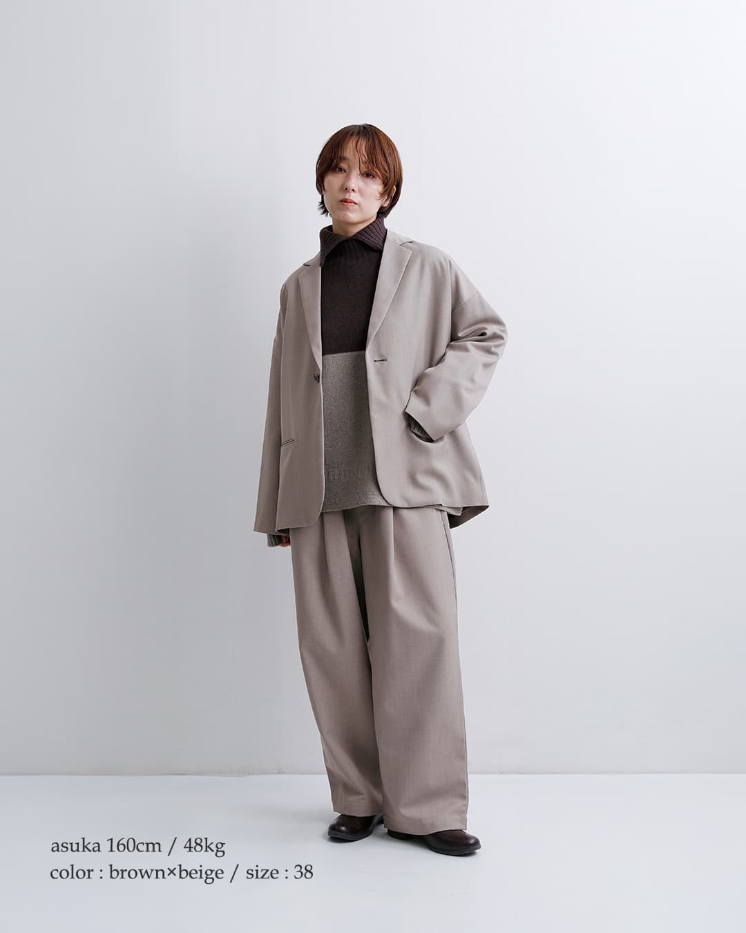 nicholson&nicholson(ニコルソンアンドニコルソン)ウール ローゲージニット タートルネック セーター LULU-BI lulu-bi