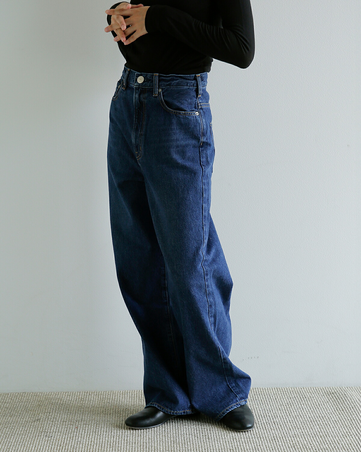 Needby heritage(ニードバイヘリテージ)ワイドストレート デニムパンツ LUNA luna-same1  秋冬