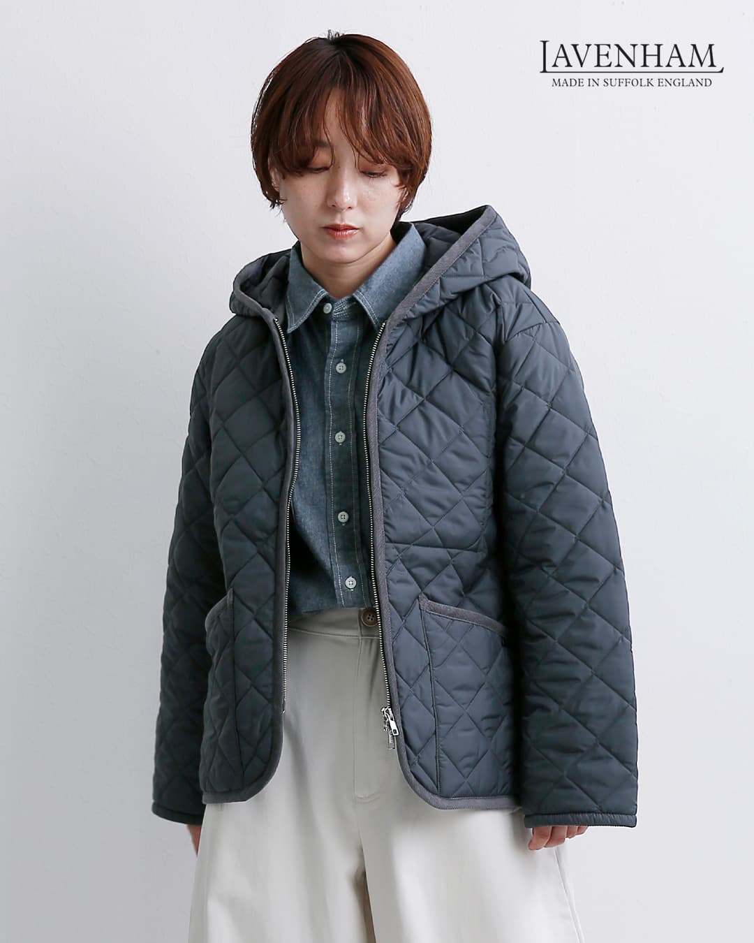 LAVENHAM(ラベンハム)ジップド クレイドン キルティング ジャケット Zipped Craydon lv14116