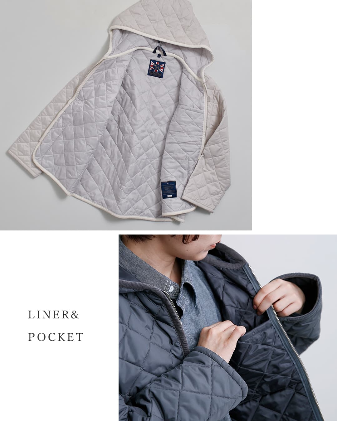 LAVENHAM(ラベンハム)ジップド クレイドン キルティング ジャケット Zipped Craydon lv14116