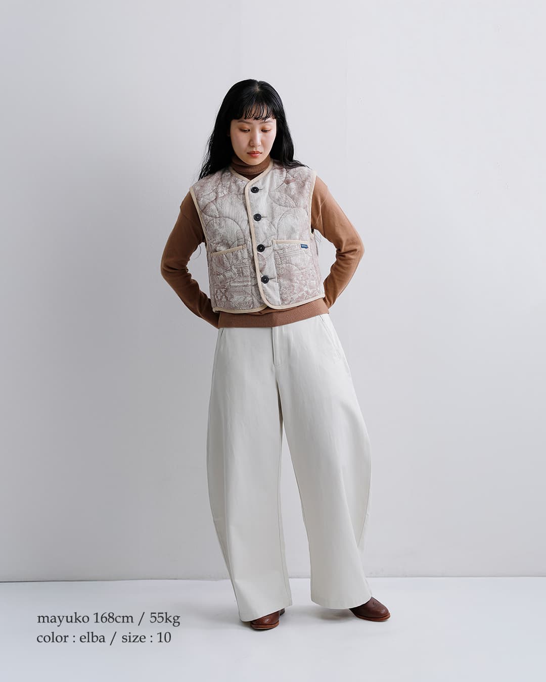 LAVENHAM ラベンハム ジャガード クロップド コクーンジレ Jacquard