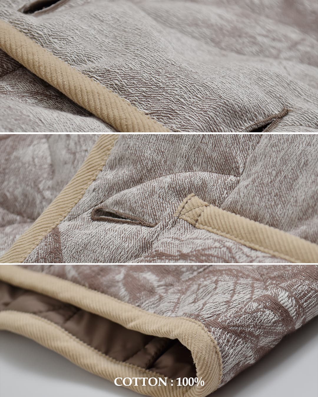 LAVENHAM(ラベンハム)ジャガード クロップド コクーンジレ Jacquard Cropped Cocoon Gilet lv14132