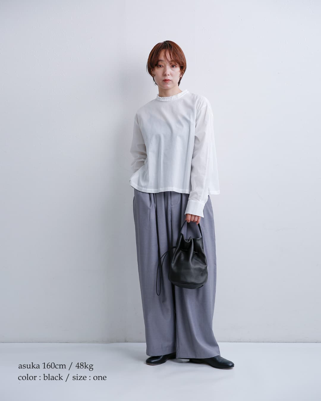 mormyrus(モルミルス)レザー 巾着 ハンドバッグ m-143