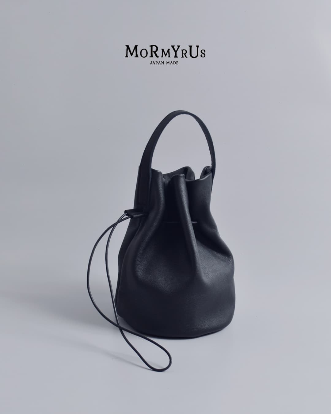 mormyrus(モルミルス)レザー 巾着 ハンドバッグ m-143