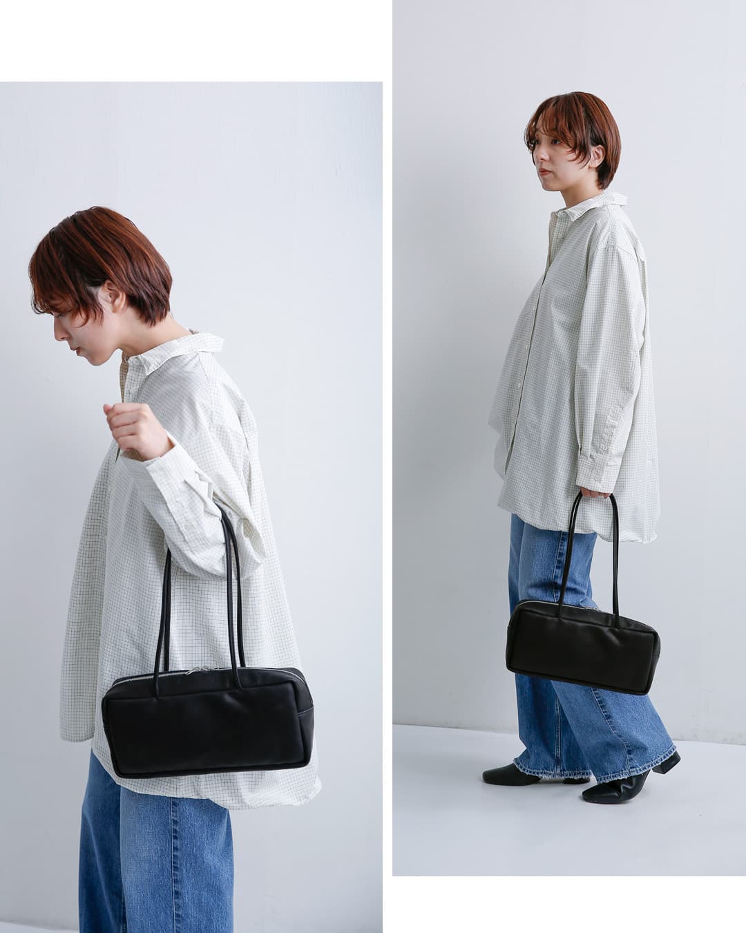 mormyrus(モルミルス)レザー ロングハンドル 横長 トートバッグ m-174