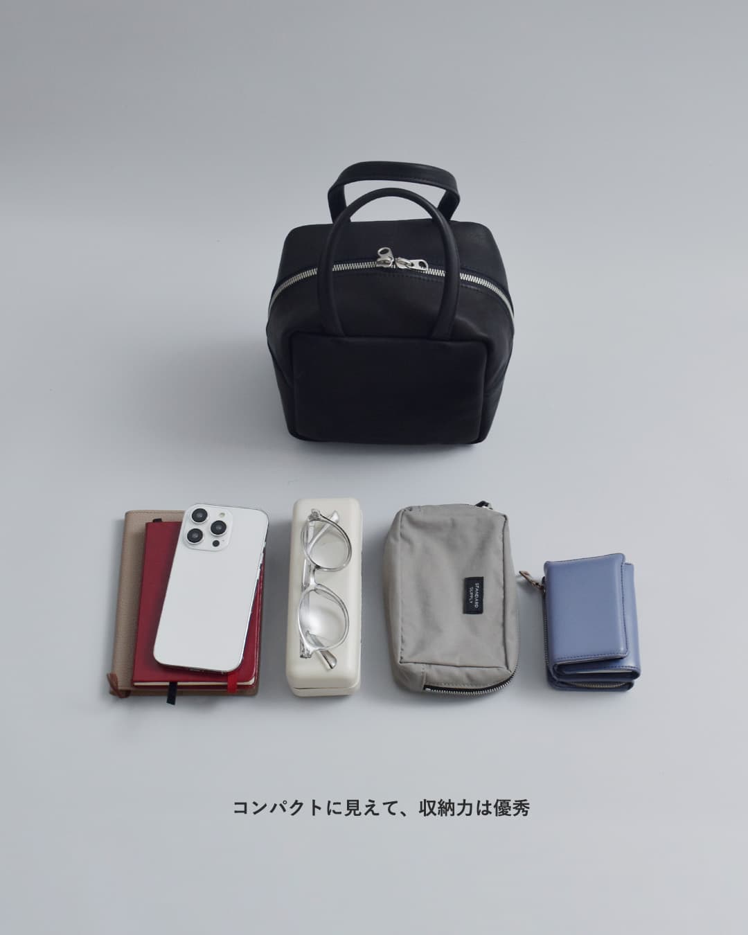 mormyrus(モルミルス)レザー キューブ トートバッグ m074