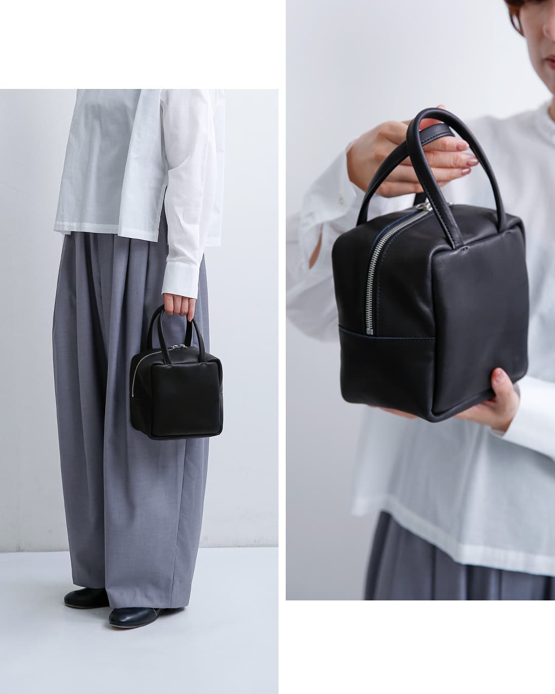 mormyrus(モルミルス)レザー キューブ トートバッグ m074