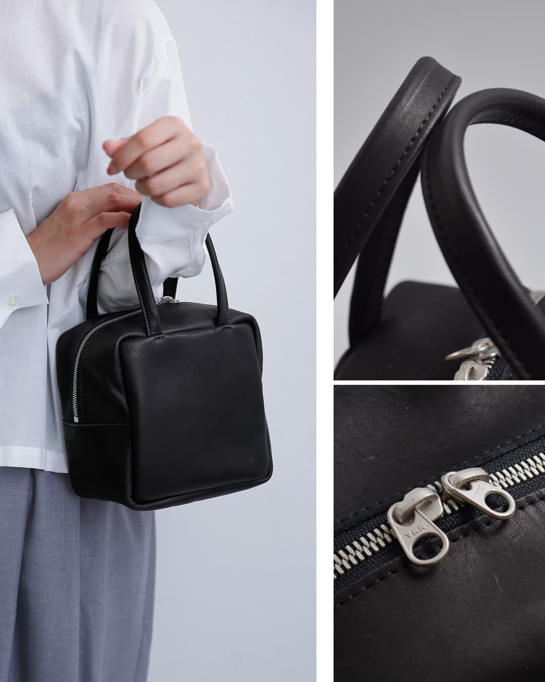 mormyrus(モルミルス)レザー キューブ トートバッグ m074