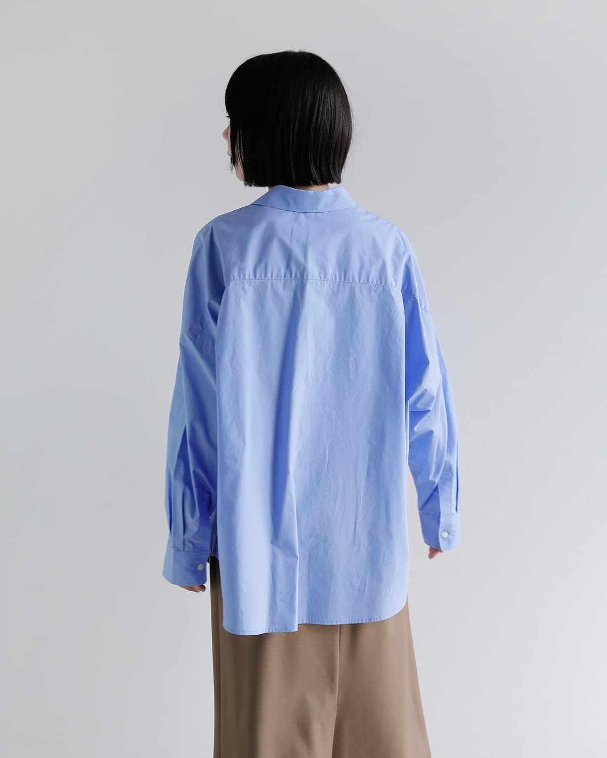 upper hights(アッパーハイツ)コットン ラウンドカラー 長袖 シャツ THE MEADOW ROUND SH meadow-roundsh