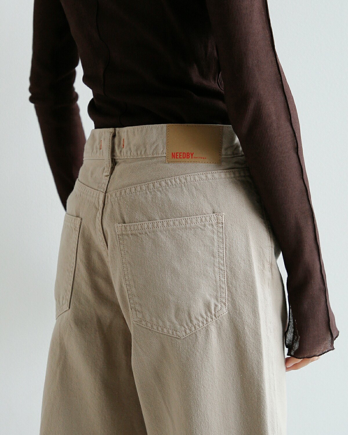 Needby heritage(ニードバイヘリテージ)コットン ストレート パンツ MEI mei