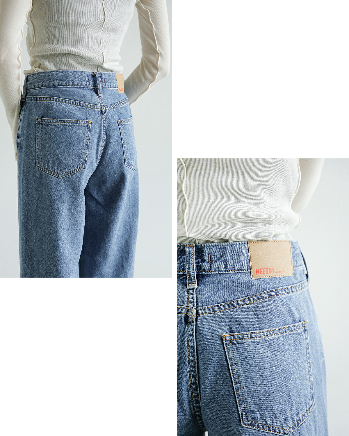 Needby heritage(ニードバイヘリテージ)コットン ストレート パンツ MEI mei