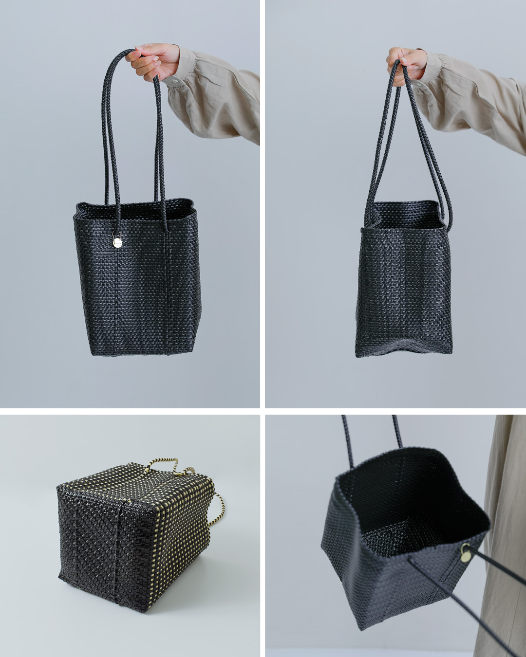 Letra(レトラ)ミニチェック メルカドバケットバッグ ロングハンドル “MERCADO BUCKET” mercadobucket-lh