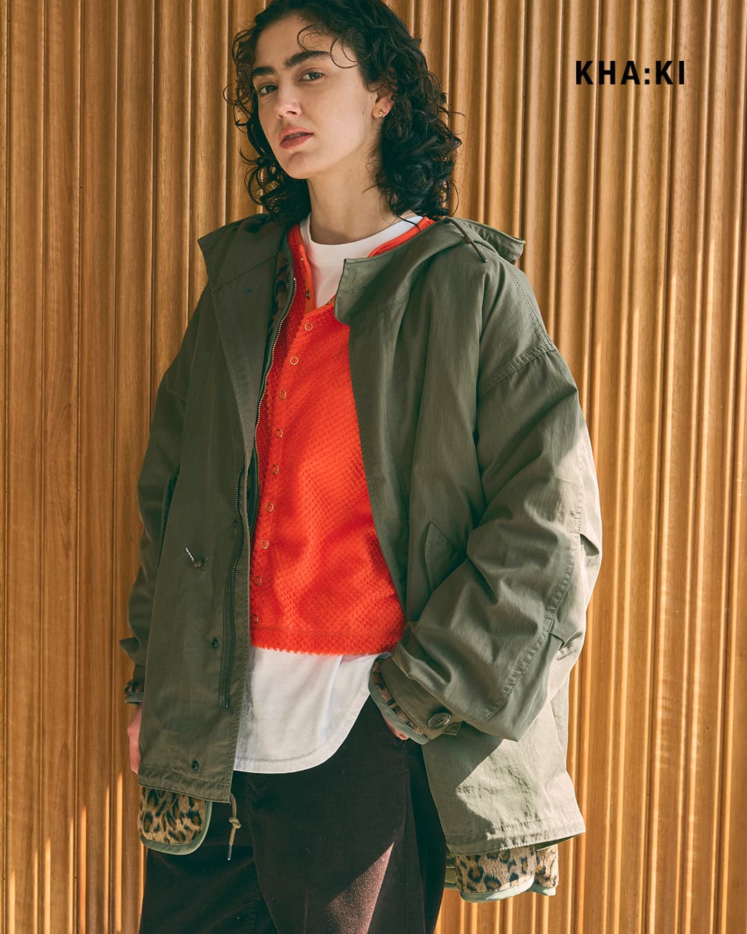 KHA:KI(カーキ)Aライン ミドル モッズコート NEW TYPE-51 PARKA mil25fjk3051