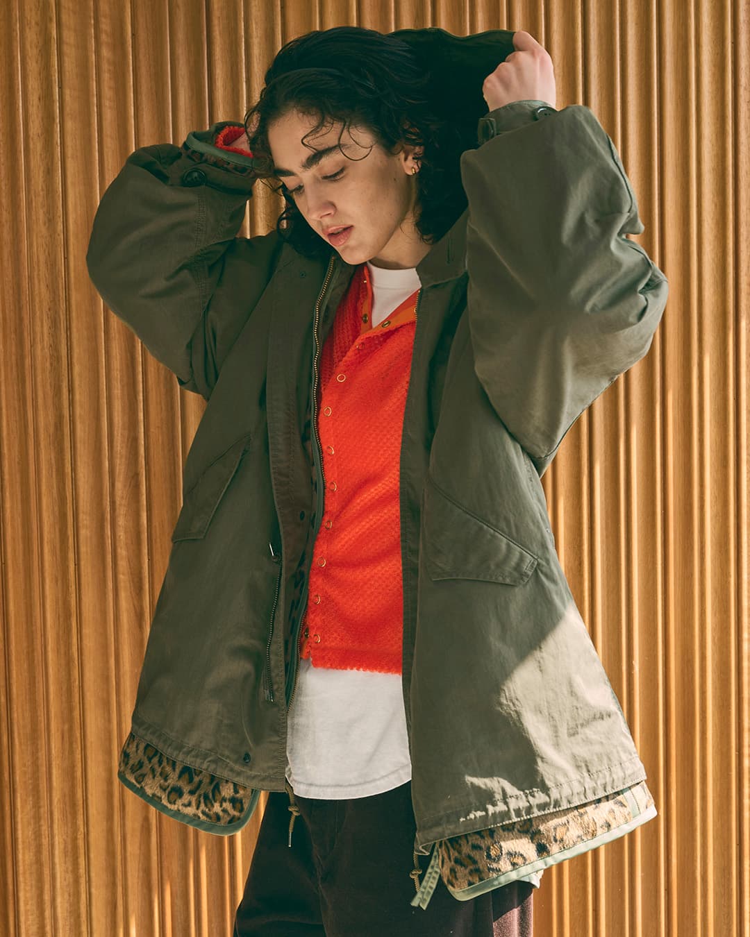 KHA:KI(カーキ)Aライン ミドル モッズコート NEW TYPE-51 PARKA mil25fjk3051
