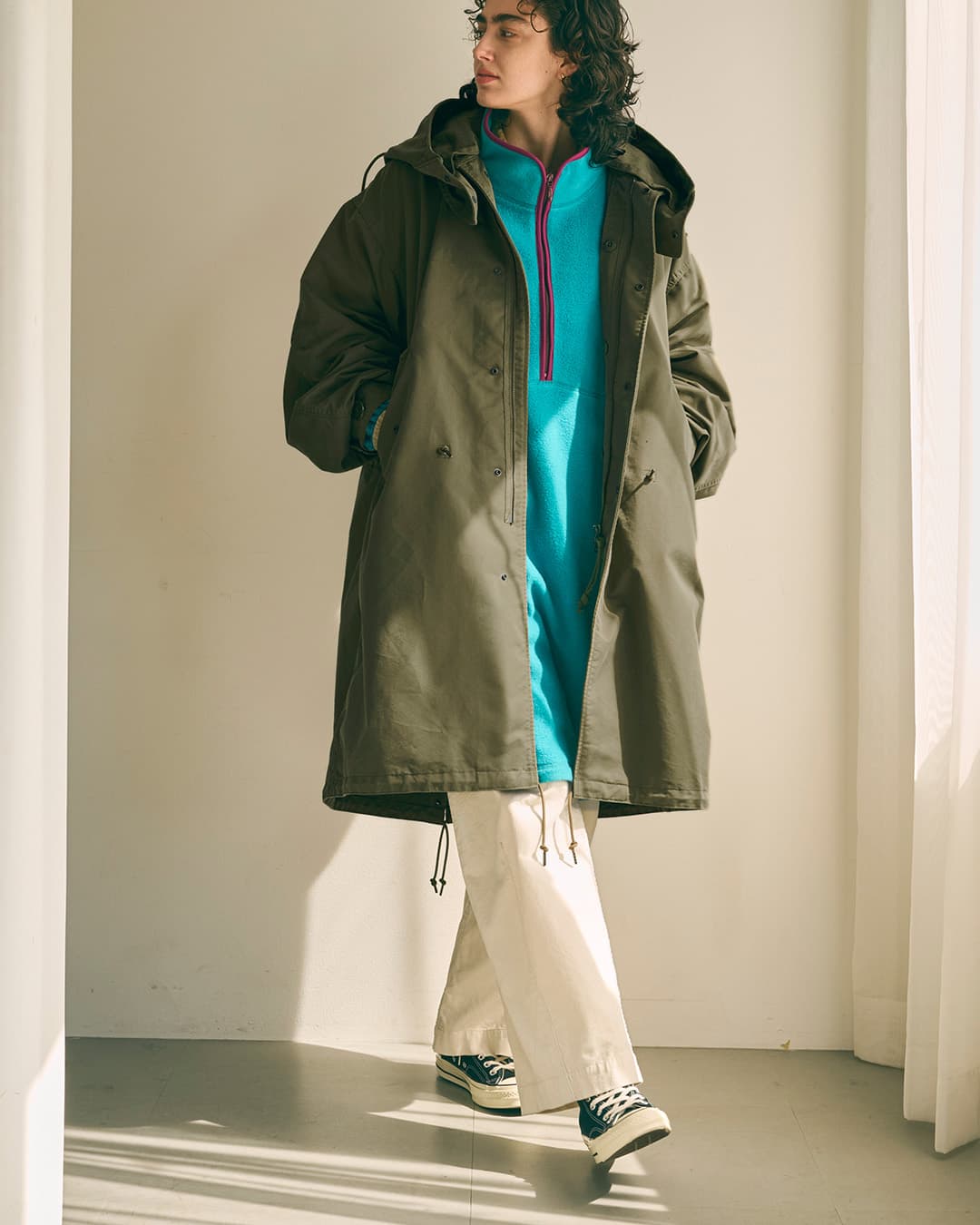 KHA:KI(カーキ)ロング モッズコート NEW TYPE-65 COAT mil25fjk3065