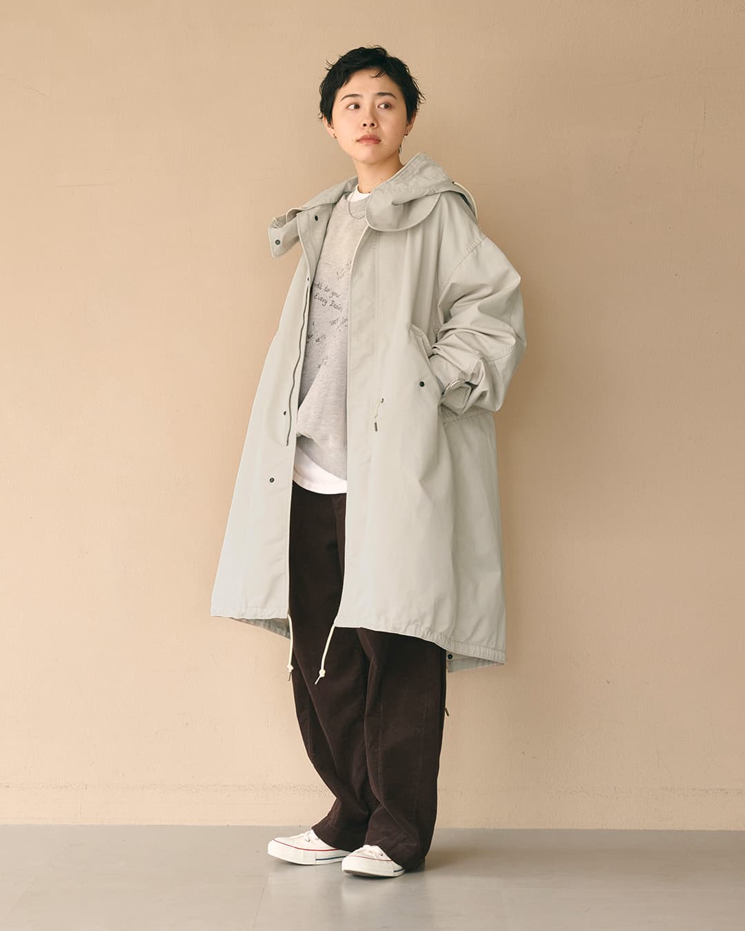 KHA:KI(カーキ)ロング モッズコート NEW TYPE-65 COAT mil25fjk3065