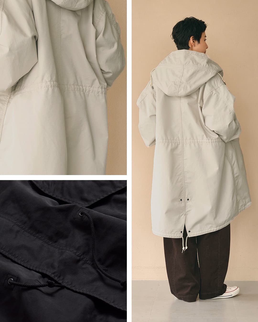 KHA:KI(カーキ)ロング モッズコート NEW TYPE-65 COAT mil25fjk3065