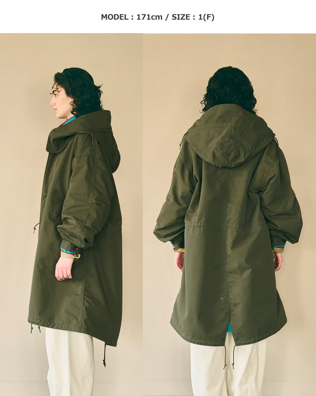 KHA:KI(カーキ)ロング モッズコート NEW TYPE-65 COAT mil25fjk3065