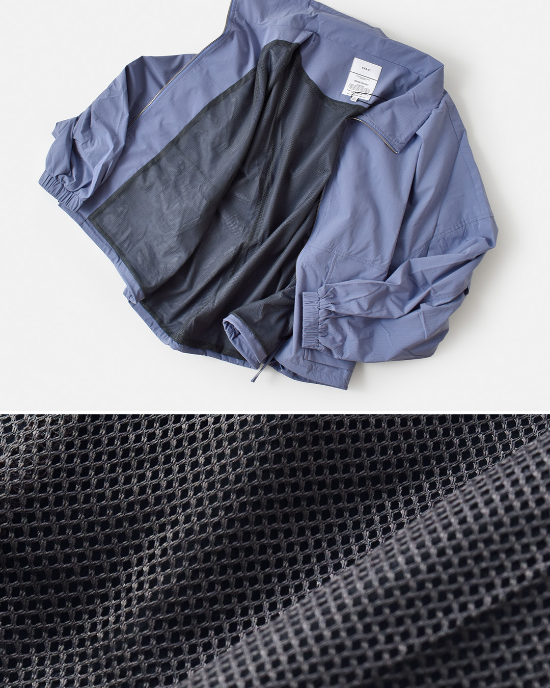 KHA:KIライトリップストップ スタンドカラー ジップアップ ジャケット STAND COLLAR JACKET mil25hjk3232