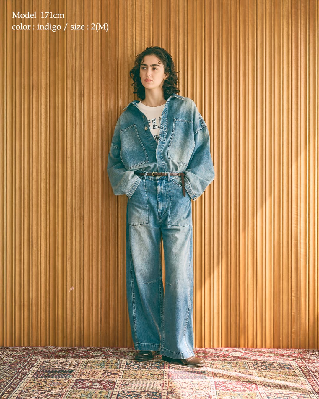 KHA:KI(カーキ)ライトオンスデニム ミリタリーシャツジャケット TYPE-35 DENIM SHIRT mil26fbl3166