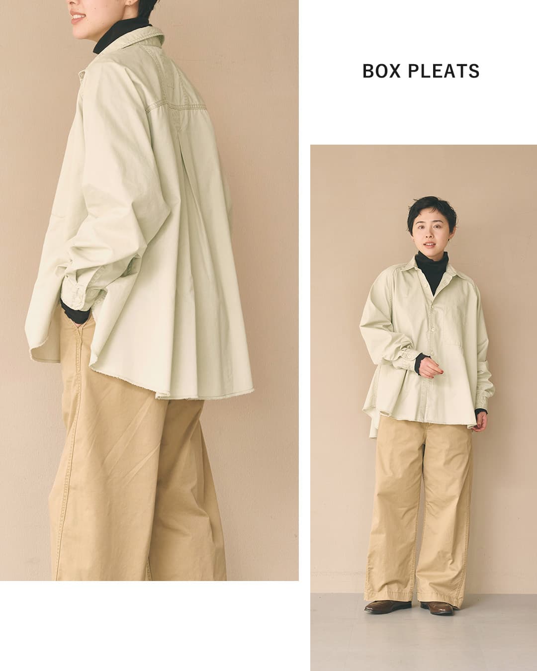 KHA:KI(カーキ)フェードコットンツイル テントライン ミリタリーシャツ TENT LINE FATIGUE SHIRT mil26fbl3167