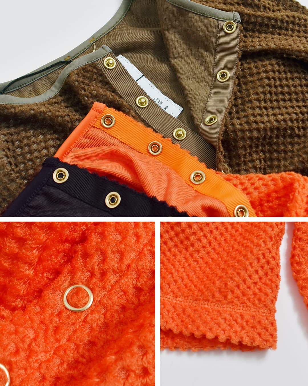 KHA:KI(カーキ)ブラッシュドオクタ 11B カーディガン Octa 11B CARDIGAN mil26fcs3515