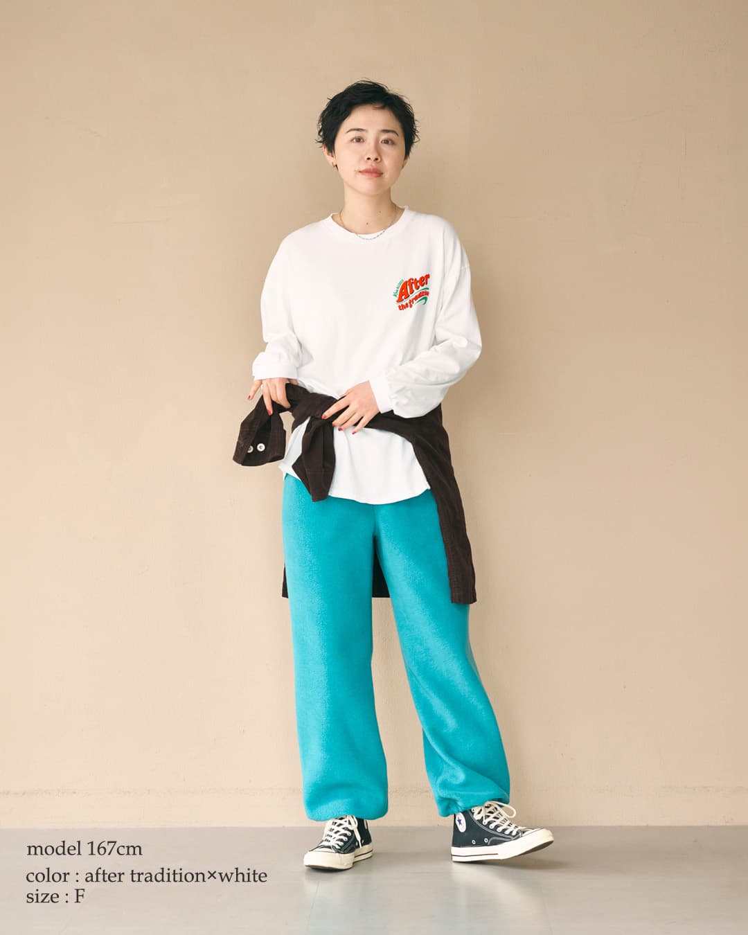 KHA:KI(カーキ)5.6oz コットン天竺 ヴィンテージプリント 長袖Tシャツ L/S TEE mil26fcs3519-20-21