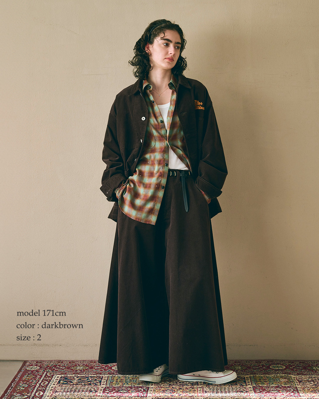 KHA:KIコーデュロイ ルーズフィット カバーオール LOOSE CORD COVERALL mil26fjk3251