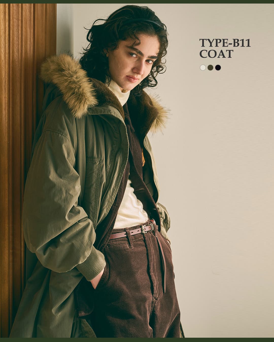 KHA:KIライトポプリン ミリタリー ロングコート TYPE-B11 COAT mil26fjk3258