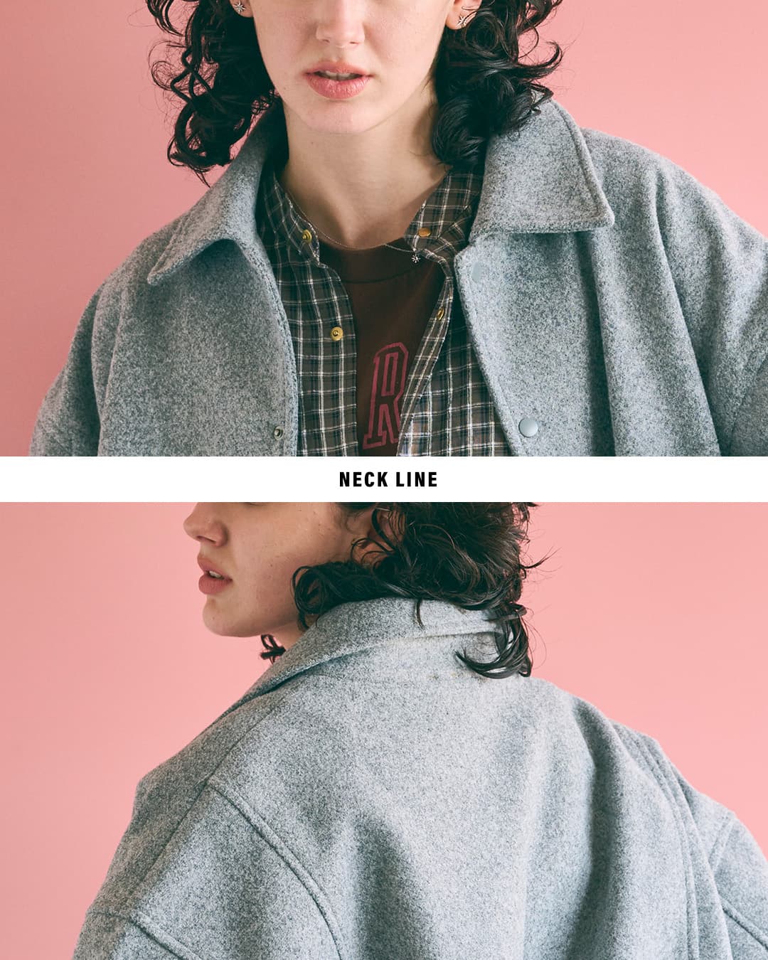 KHA:KI圧縮ニット ルーズ バーシティ ジャケット LOOSE VARSITY JACKET mil26fjk3260