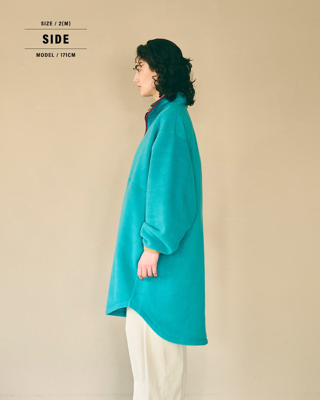 KHA:KIフリース ハーフジップ ロングプルオーバー HALF ZIP FLEECE LONG P/O mil26fop3110