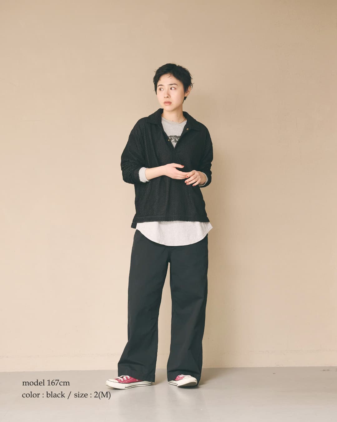 KHA:KI(カーキ)フェードコットンツイル ミリタリー ワイドパンツ TYPE-45 TROUSERS mil26fpt3262
