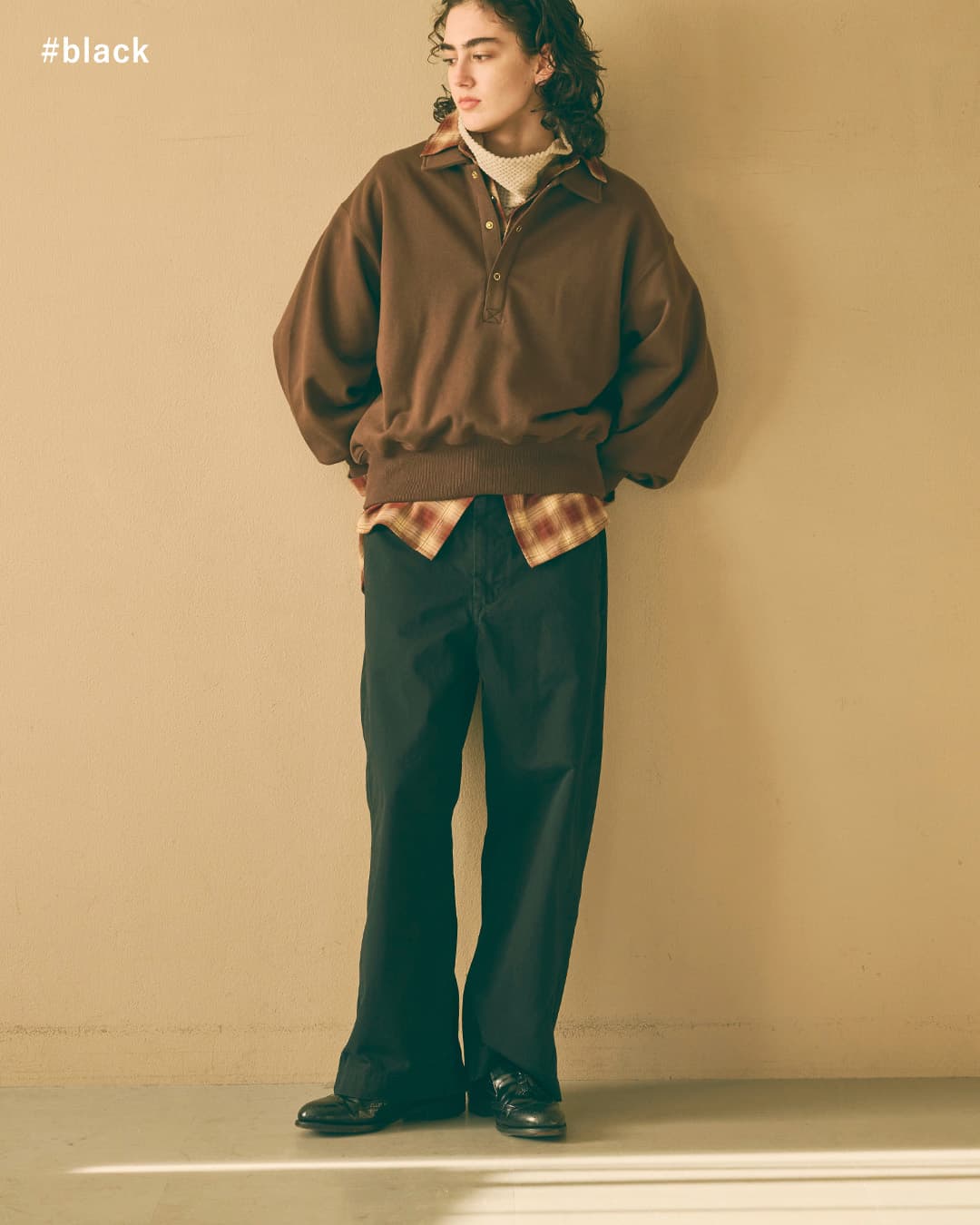 KHA:KI(カーキ)フェードコットンツイル ミリタリー ワイドパンツ TYPE-45 TROUSERS mil26fpt3262