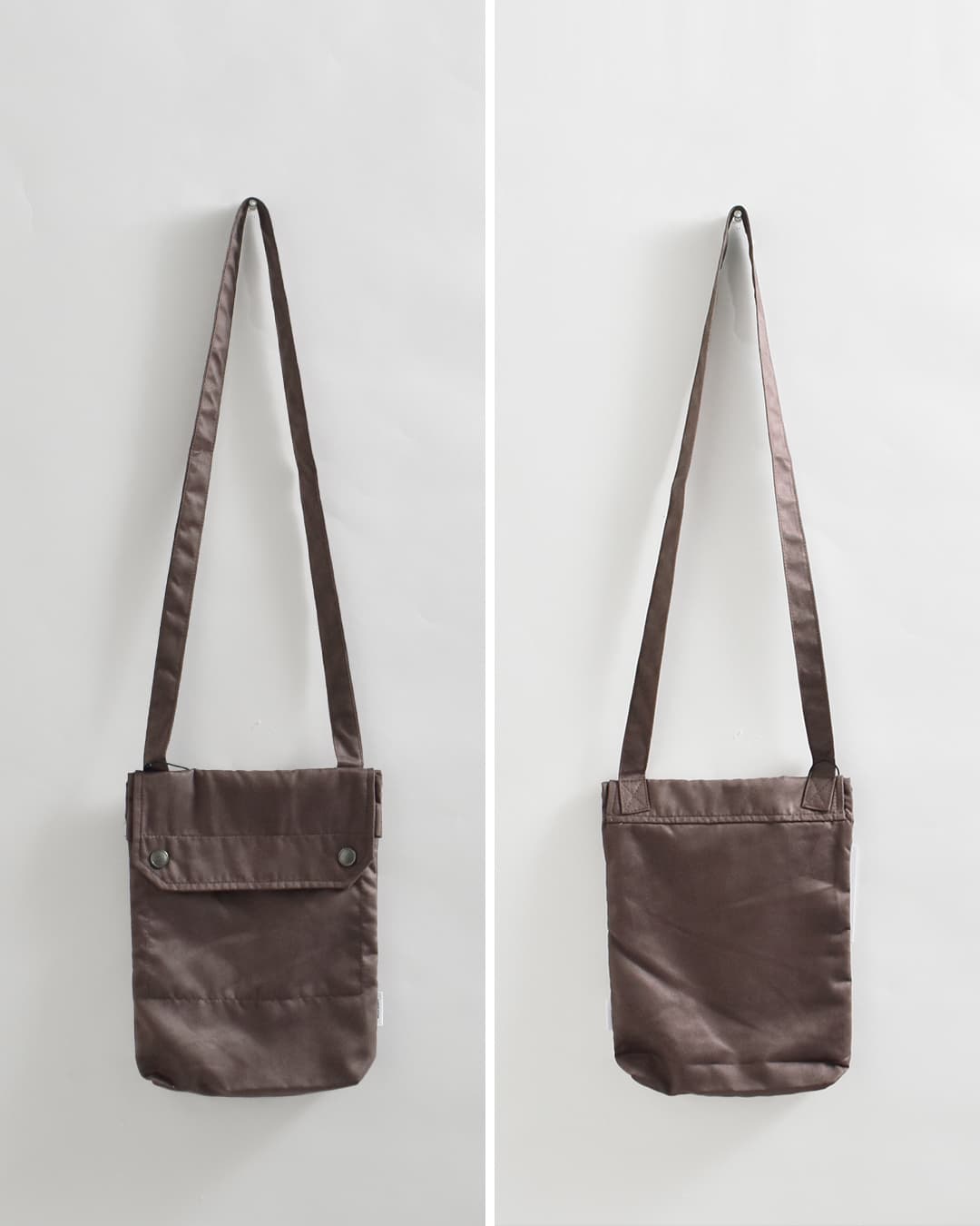 KHA:KI(カーキ)スエードライク バーティカル サコッシュ SUEDE VERTICAL SACOCHE mil26sbg3049