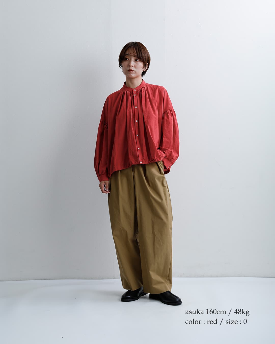 MANONコットン バルーン アミカルシャツ mnn-sh-331