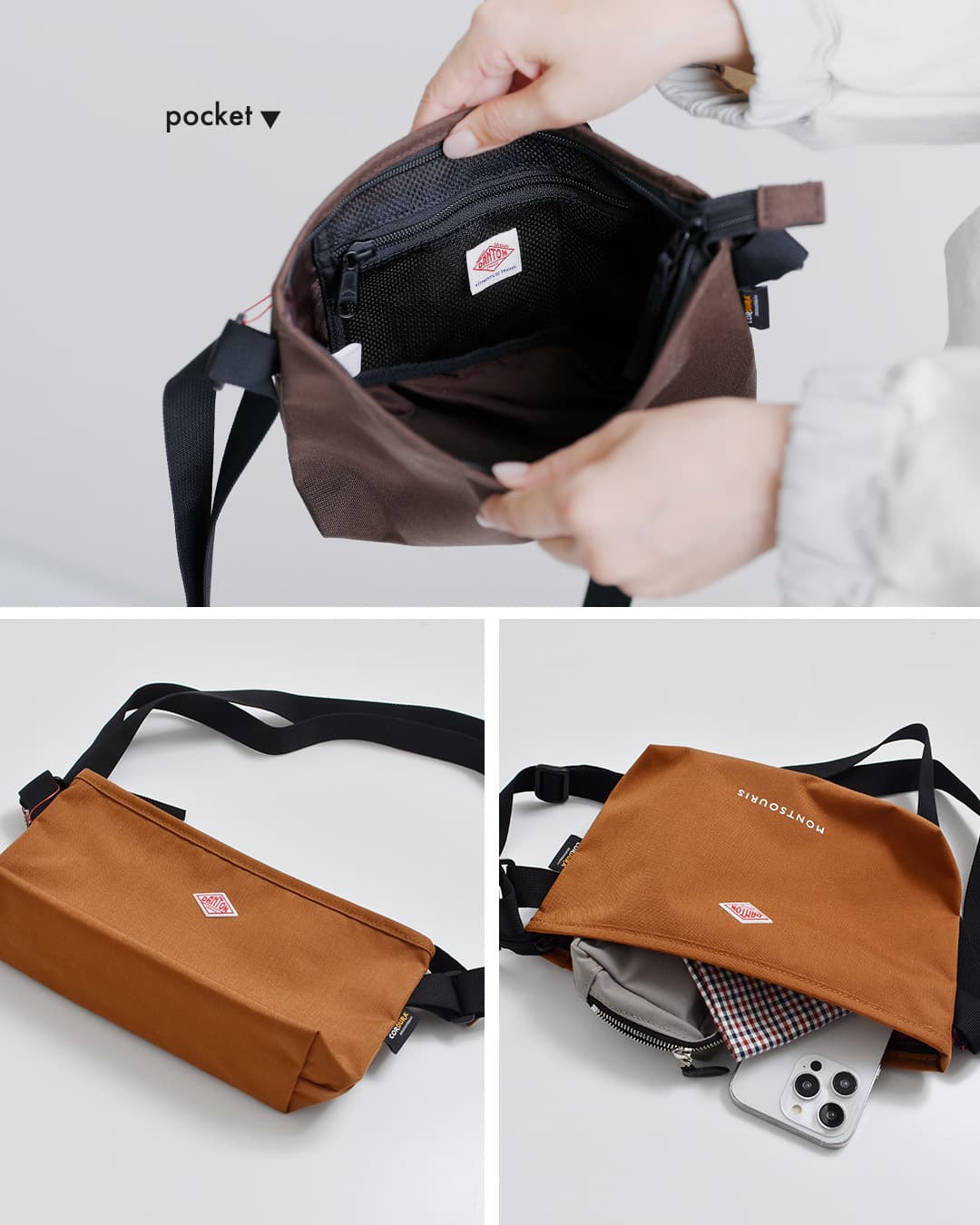 DANTON(ダントン)コーデュラ キャンバス ショルダーバッグ MONTSOURIS montsouris-26aw