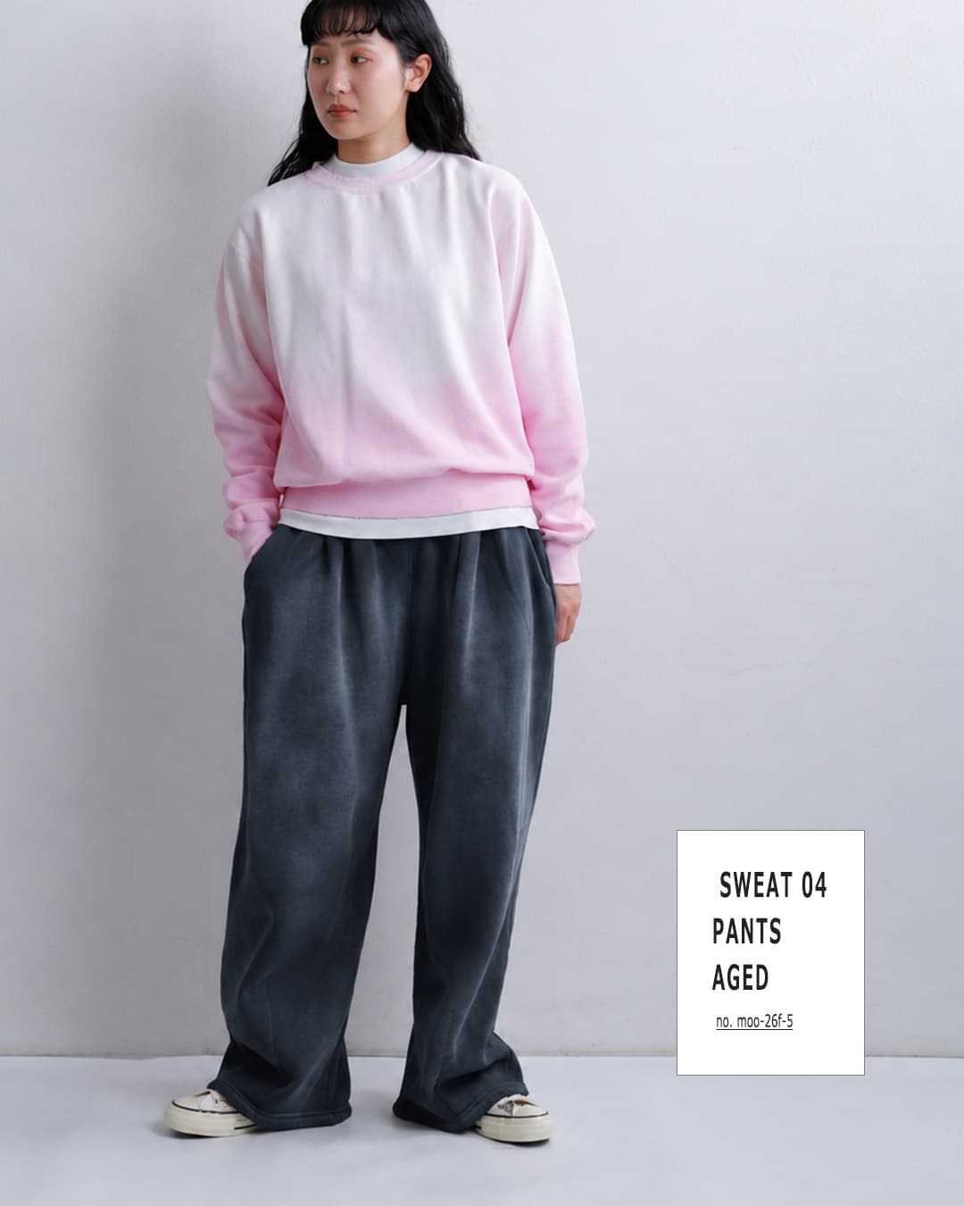 MOOJIMOOJIヘビーウェイト エイジド スウェットパンツ SWEAT 04 PANTS AGED moo-26f-5