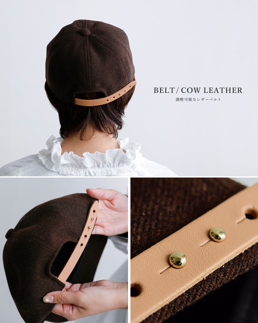Nine Tailorツイード 6パネル キャップ Lymington Cap n-196-same3