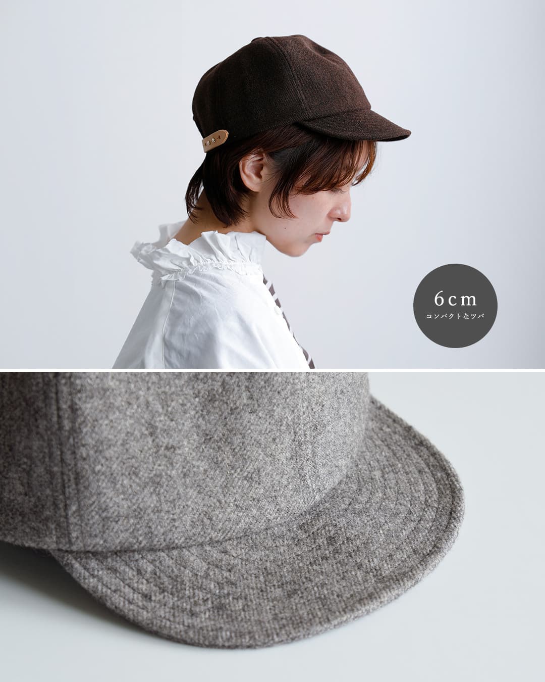 Nine Tailorツイード 6パネル キャップ Lymington Cap n-196-same3